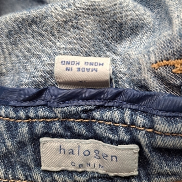 Halogen Double Button Denim Shorts  Size 10 - Picture 3 of 3